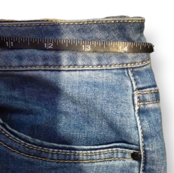 Blue Faith Ripped Skinny Jeans sz 3-4 - Picture 5 of 5